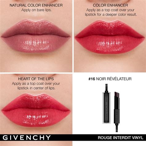 dupe for givenchy rouge interdit vinyl color enhancing lipstick|More.